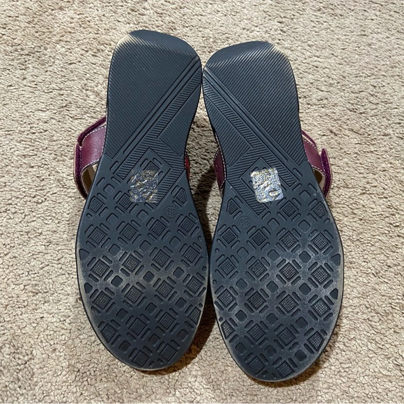 L’ARTISTE CAITLINA Sandals Plum Multi Women’s Size 39 (US 8.5) Hook/Loop Leather - Picture 9 of 13
